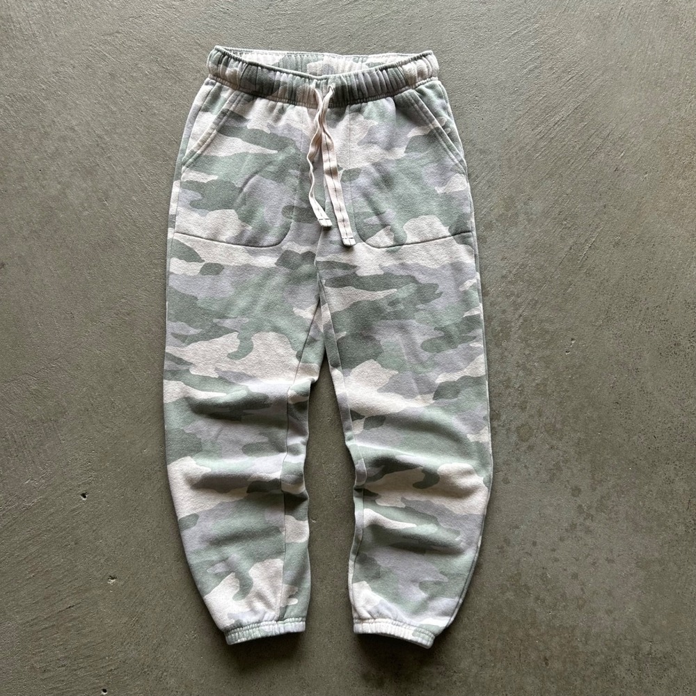 Aerie Camo Sweatpants Womens Size Small Regular Green Gray Fleece Joggers